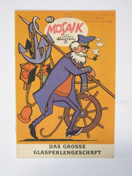 Mosaik DDR Comic Nr. 187 Vlg. Junge Welt im Zustand (1-2). 98605