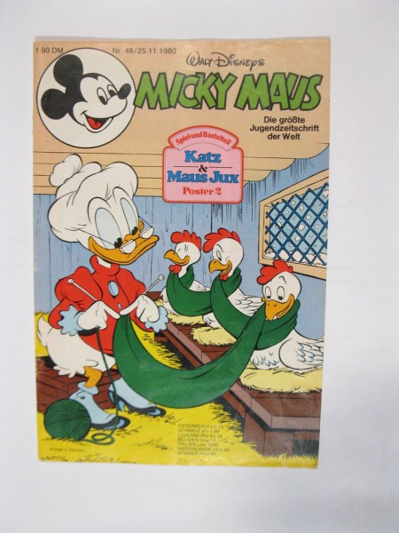 Micky Maus 1980/48 Originalheft vom 25.11.80 in Z (2) 72569