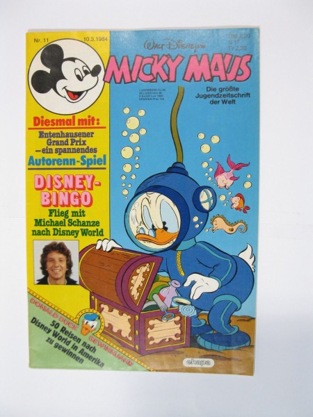 Micky Maus 1984/11 Originalheft vom 10.3.84 in Z (1-2) 54809