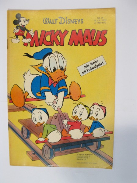 Micky Maus 1959/29 Originalheft vom 18.7. 59 in Z (1/1-2 oS) 57502