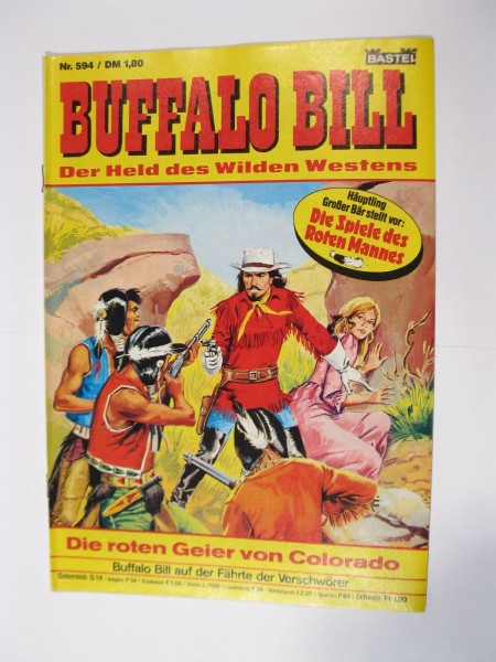 Buffalo Bill Nr. 594 Bastei Verlag im Zustand (1-2). 91335