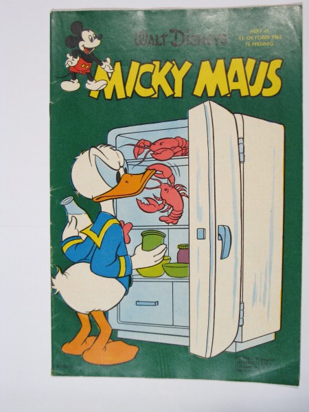 Micky Maus 1962/41 Originalheft vom 13.10.62 in Z (1-2). 62415