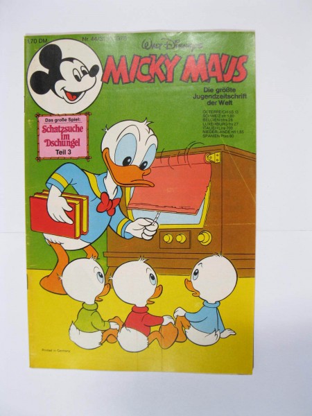 Micky Maus 1978/44 Originalheft vom 31.10.78 in Z (1-2 oS) 54528