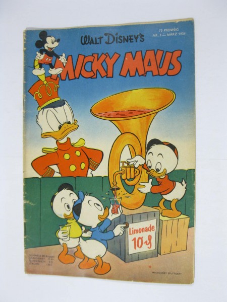 Micky Maus 1954/ 3 vom März 1954 Ehapa im Zustand (2/2-3 St). 119057