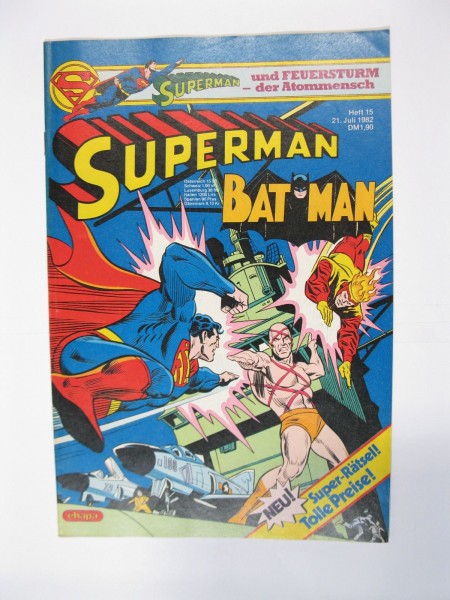 Superman Comic 1982/15 Ehapa Verlag im Zustand (1/1-2) 56284