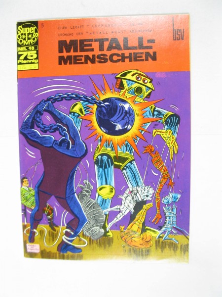 Super Comics / Metallmenschen Nr. 10 BSV im Zustand (1 St ). 131477