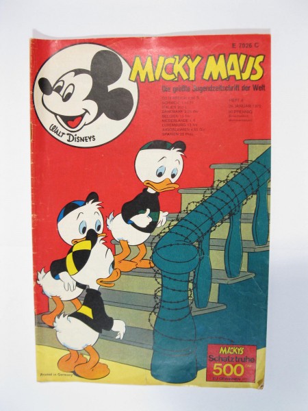 Micky Maus 1970/ 4 Originalheft vom 25592 in Z (2) 51499