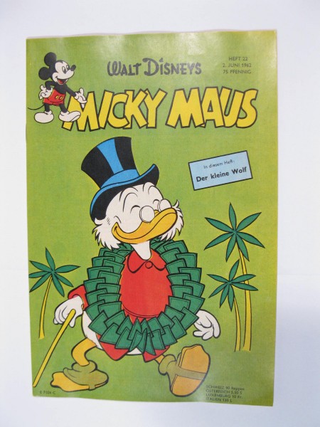Micky Maus 1962/22 Originalheft vom 2.6.62 in Z (1 oS) 53939