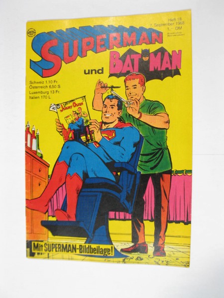 Superman Comic 1968/18 Ehapa im Zustand (1-2 mit Beilage). 113203