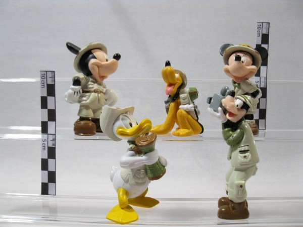 Donald, Micky, Minni, Goofy, Pluto 5 Figuren Disney Safari Park 1999 60134