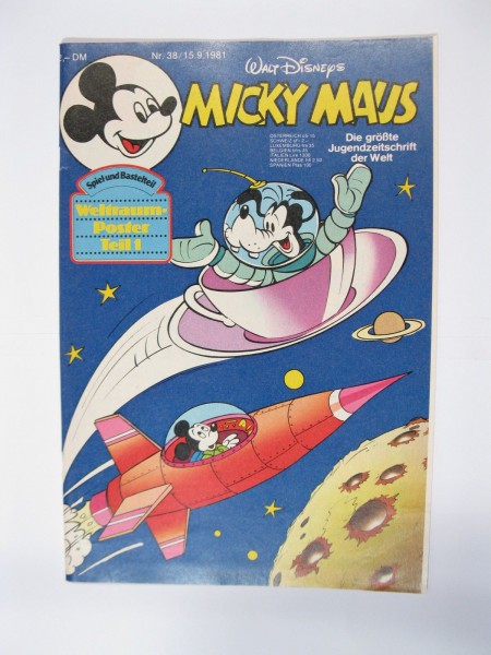 Micky Maus 1981/38 Originalheft vom 15.9.81 in Z (2) 54680