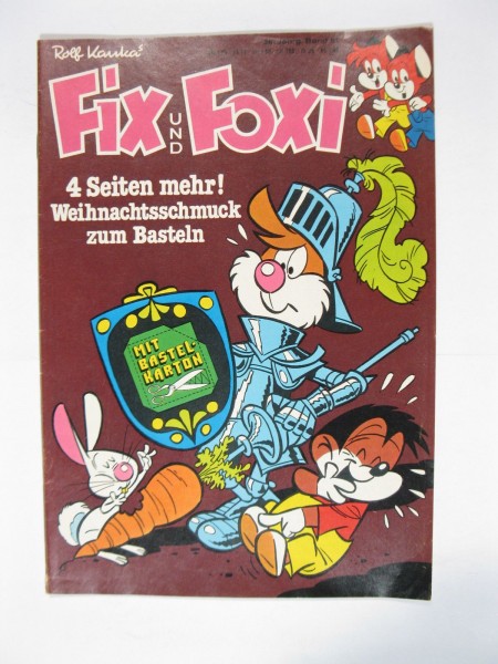 Fix und Foxi 26. Jhrg. 1978/51 + Beilage Kauka Pabel im Z (1-2). 79571