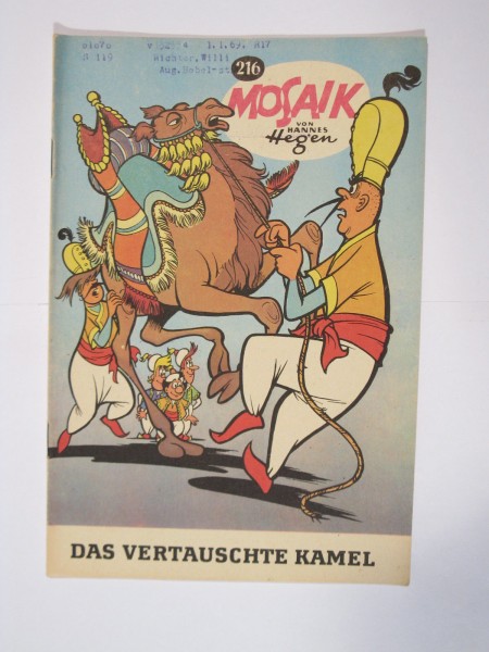 Mosaik DDR Comic Nr. 216 Vlg. Junge Welt im Zustand (2). 64991