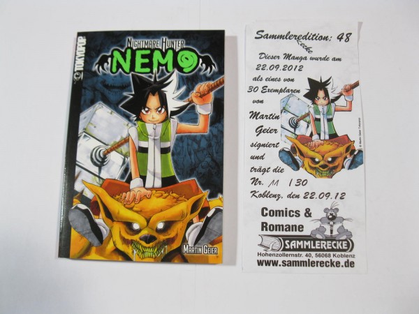 Nightmare Hunter Nemo mit sign. Zeichnung Tokyopop im Z (0-1). 108271