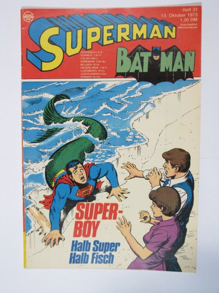 Superman Comic 1973/21 Ehapa im Zustand (1/1-2). 63749