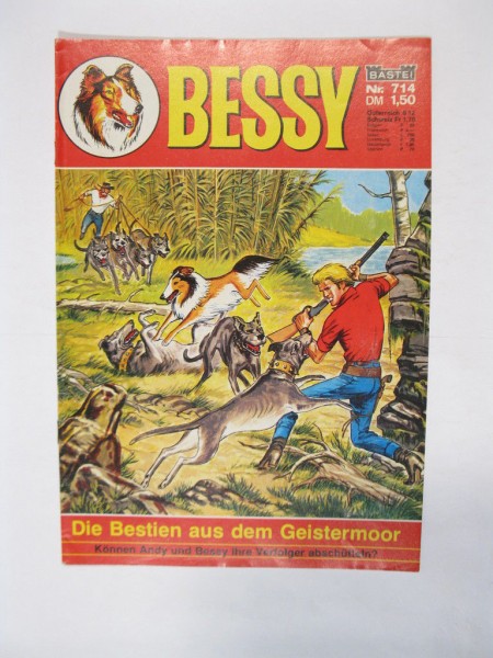 Bessy Comic-Heft Nr.714 Bastei im Zustand (1-2). 72519