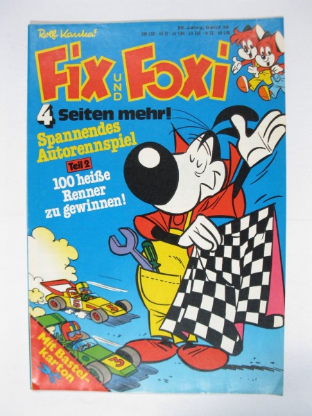 Fix und Foxi 26. Jhrg. 1978/34 + Beilage Kauka Pabel im Z (1-2). 79567