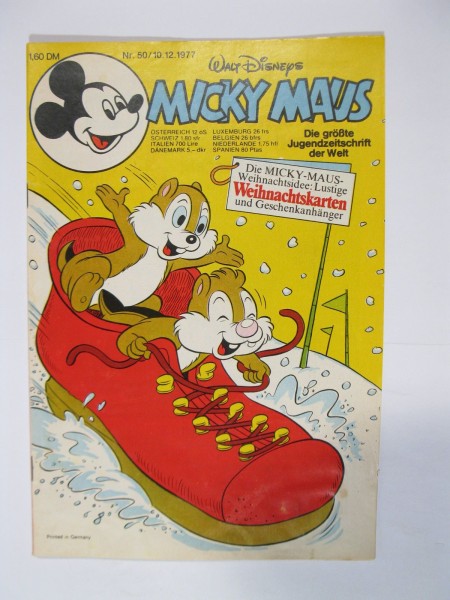 Micky Maus 1977/50 Originalheft vom 10.12.77 im Z (2). 77433