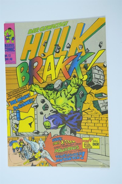 Hulk Nr. 12 Marvel Comic Williams im Z (1-2/2). 142299