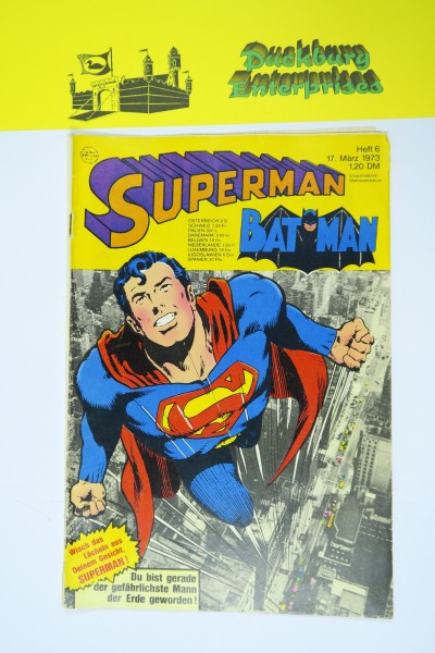 Superman Comic 1973/ 6 Ehapa im Zustand (2-3). 145683