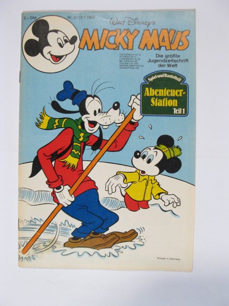Micky Maus 1982/ 2 Originalheft vom 12.1.82 im Z (1-2). 77841