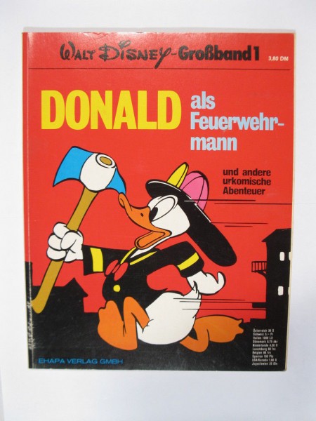 Walt Disney Großband Donald als Feuerwehrmann im Zustand (1-2/2) Ehapa 98423
