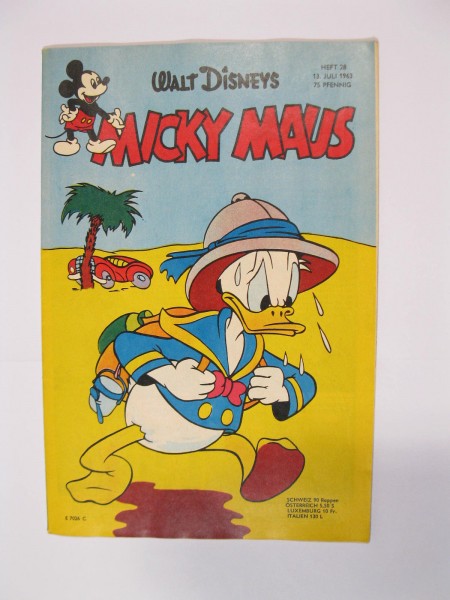 Micky Maus 1963/28 Originalheft vom 13.7.63 in Z (1 oS) 53997
