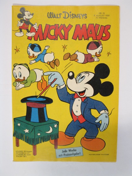 Micky Maus 1959/32 Originalheft vom 8.8.59 in Z (1) 58398