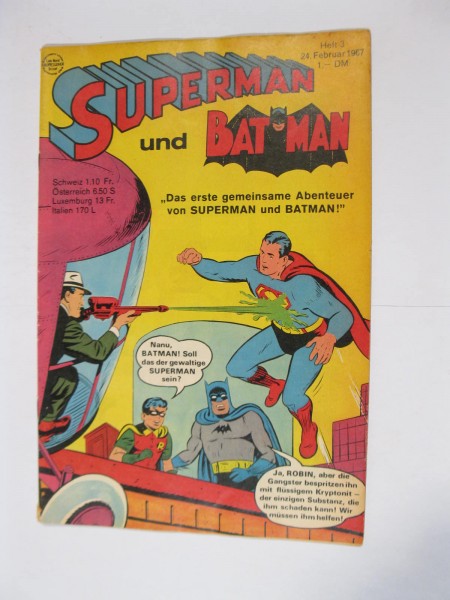 Superman Comic 1967/ 3 Ehapa im Zustand (2). 113125