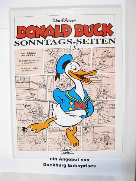 Donald Duck Sonntagsseiten Nr. 3 Ehapa Verlag HARDCOVER 27985