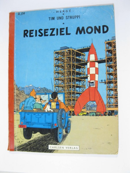 Tim und Struppi Reiseziel Mond Carlsen 2. Auflage im Z (2/2-3). 121351