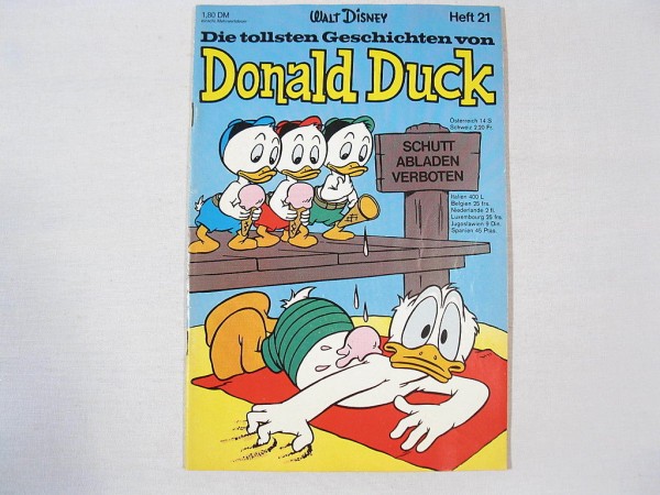 Tollsten Geschichten Donald Duck 21 Ehapa (Z 1 r.Kl.) 35509