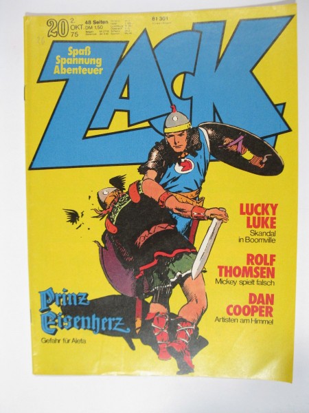 ZACK Comic Nr. 75/20 Koralle Vlg. im Zustand (1 NZ). 78637