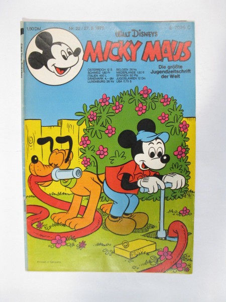 Micky Maus 1975/22 TESTAUSGABE Originalheft vom 27.5.75 in Z (2-3) 71863