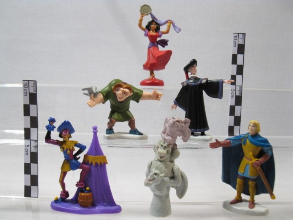 Glöckner hunchback von Notre Dame Mattel komplette Serie mit 6 Figuren 60213