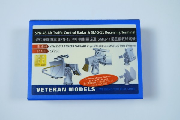Veteran Models 1/350 VTM 35027 SPN-43 Air Traffic Control Radar & Terminal z1422