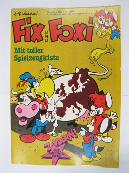Fix und Foxi 28. Jhrg. 1980/40 Kauka Pabel im Z (1-2). 79699