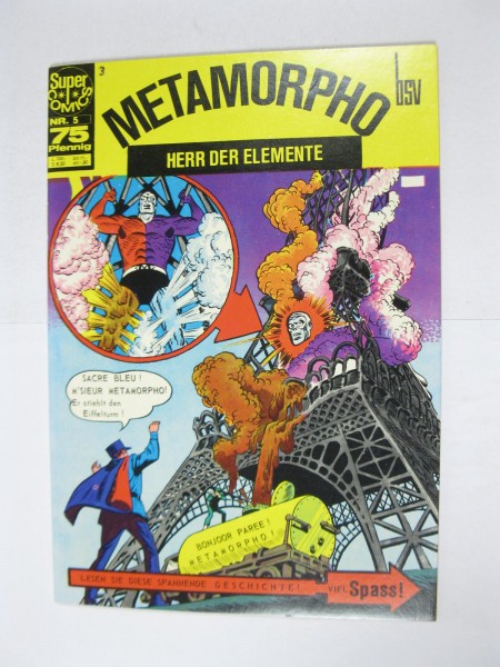 Super Comics / Metamorpho Nr. 5 BSV im Zustand (1 St ). 131467
