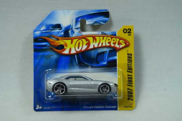 Hot Wheels # 02/36 Chevy Camaro Concept MOC 2007 Ed. 138465