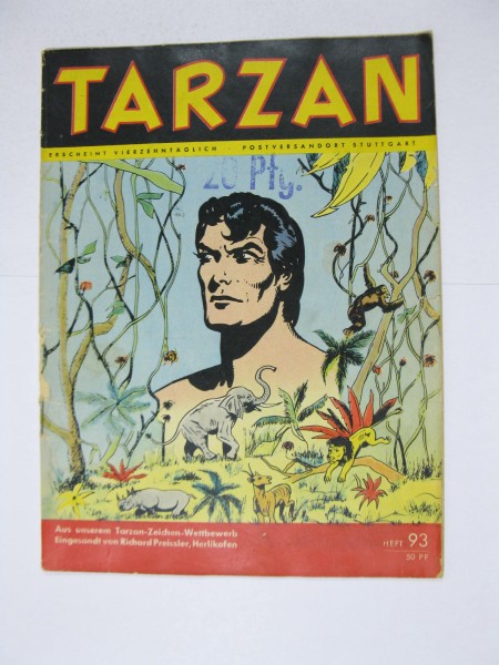 Tarzan Großband Nr. 93 Mondial Verlag im Zustand (3-4). 122537
