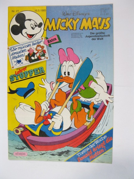 Micky Maus 1985/21 Originalheft vom 18.5.85 im Z (1). 78149