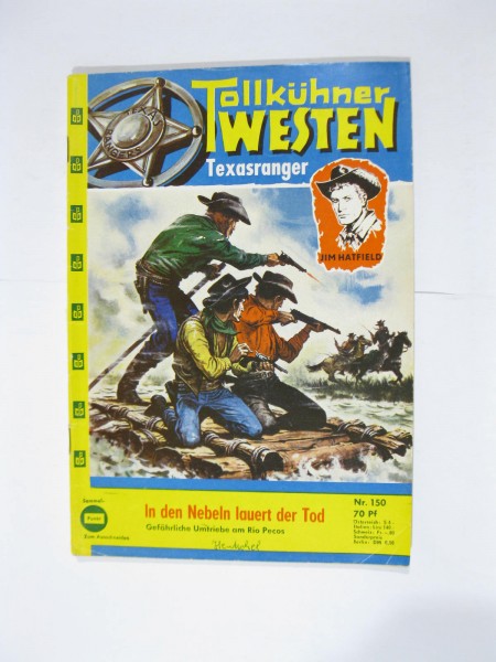 Tollkühner Western Texasranger Nr. 150 Pabel Verlag im Z (2). 103071