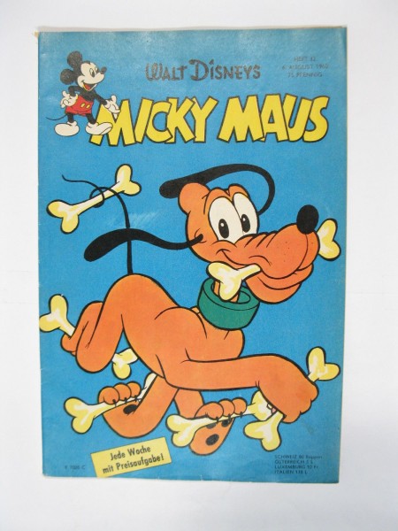 Micky Maus 1960/32 Originalheft vom 6.8.60 in Z (1-2) 58502