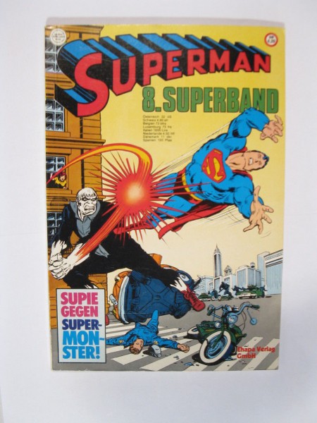 Superman Superband Nr. 8 im Zustand (1oS) Ehapa Comic 1.Auflage 98189+