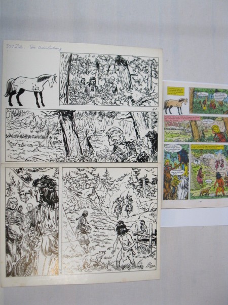 Silberpfeil Originalseite 16 aus Heft 287 Frank Sels mit Farbkopie 72795