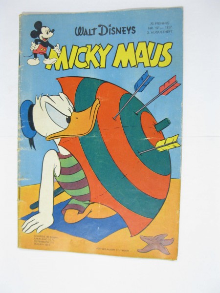 Micky Maus 1957/17 vom August 1957 Ehapa im Zustand (3). 119185