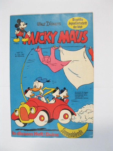 Micky Maus 1965/31 Originalheft vom 31.7.65 in Z (1 oS) 54104