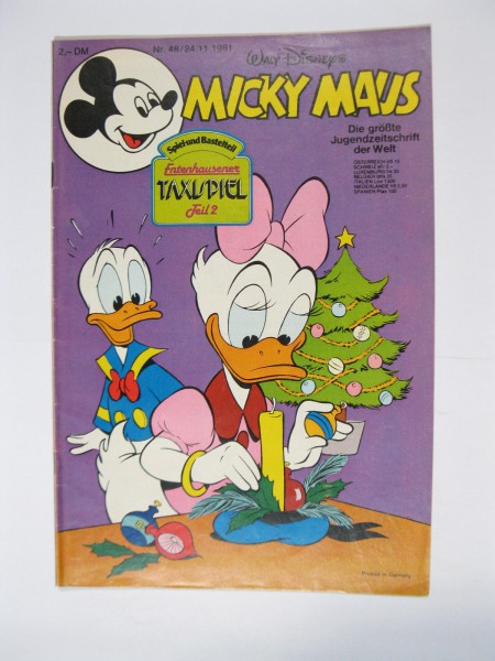 Micky Maus 1981/48 Originalheft vom 24.11.81 im Z (2). 77831