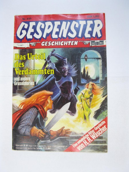 Gespenster Geschichten Nr. 410 Wäscher Bastei im Z (1-2). 127751