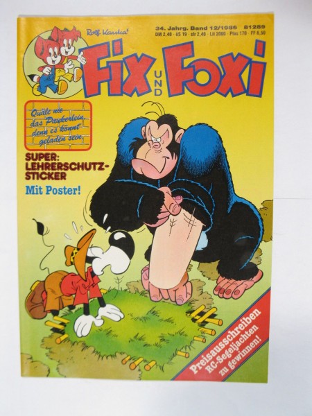 Fix und Foxi 34. Jhrg. 1986/12 Kauka Pabel im Z (1). 79961